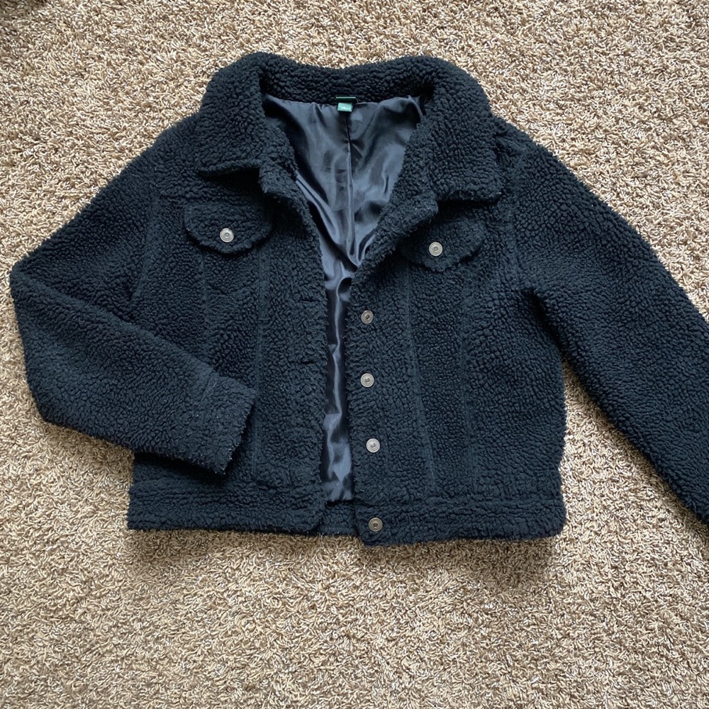 COPY - button up teddy jacket